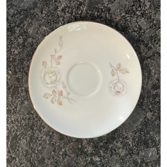 (4) Johann Haviland Sweetheart Rose Saucers Bavaria Germany - Picture 2 of 3